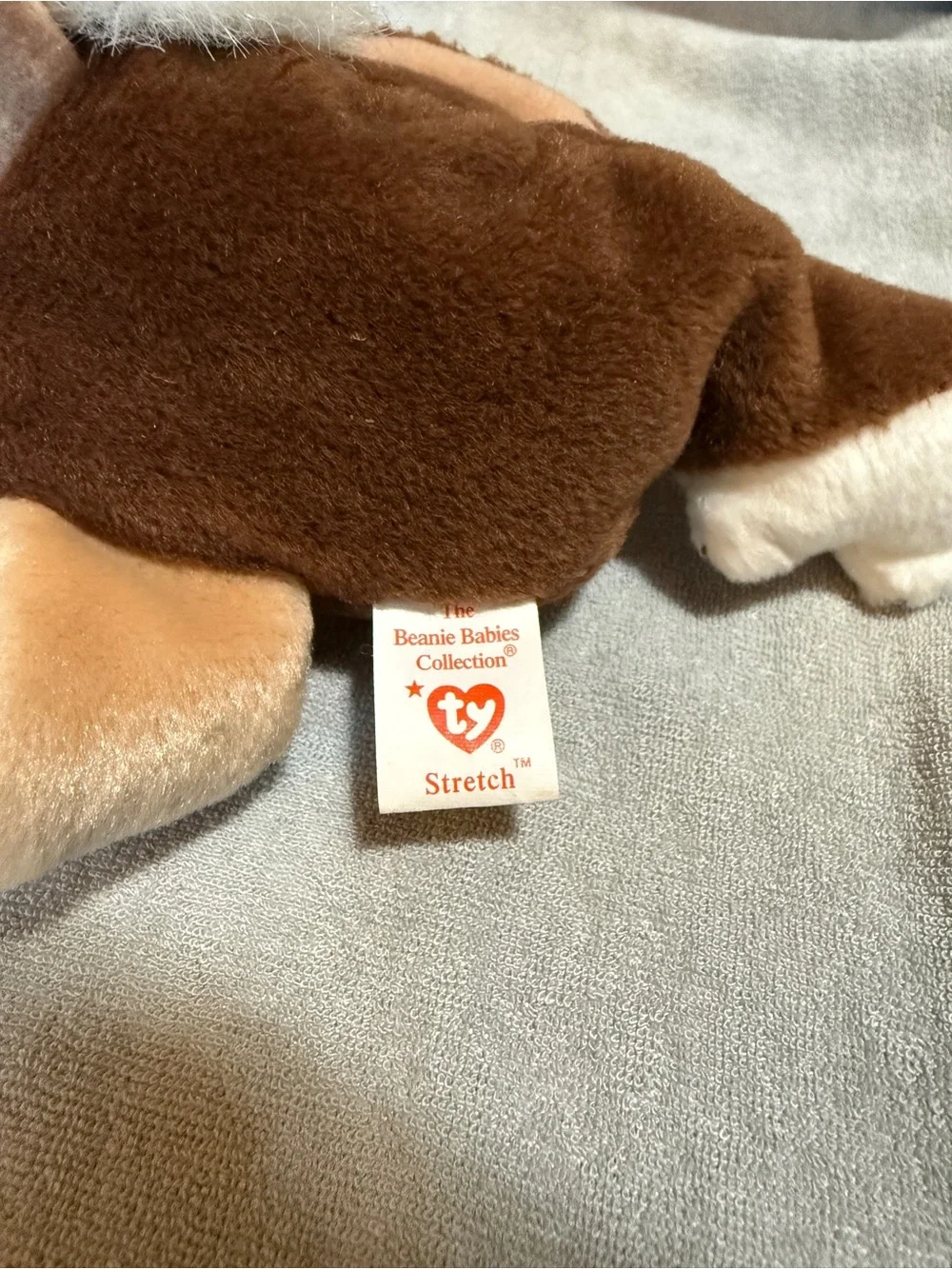 Plush Ostrich Toy in Brown, Cream and White - Soft Cuddly Bird (1997)